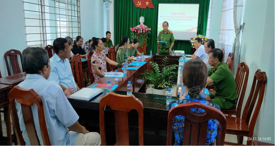 Công an phường 3 sơ kết 03 tháng triển khai  thực hiện mô hình Dân vận khéo “Điểm hẹn thông tin” 